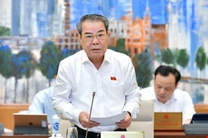 Trưởng Ban Dân nguyện Dương Thanh Bình trình bày báo cáo