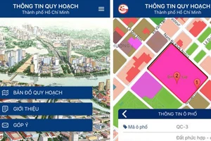 Ngày 24-11 có thể tra thông tin quy hoạch TPHCM bằng smartphone