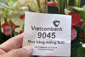  Hôm nay 7-6, Vietcombank mở thêm 4 điểm bán vàng miếng
