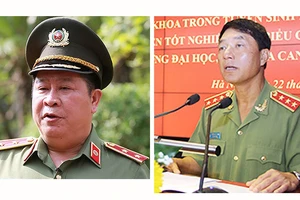 Ông Bùi Văn Thành (bên trái) và ông Trần Việt Tân