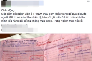 Không khởi tố vụ Giám đốc Bệnh viện quận Gò Vấp bị “tố” gom khẩu trang bán kiếm lời