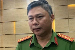 Thượng tá Nguyễn Hải Phước giữ chức Trưởng Công an quận 1. Ảnh: CHÍ THẠCH 