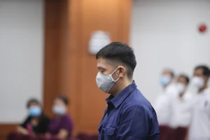 Bị cáo Nguyễn Kim Trung Thái tại tòa ngày 10-5