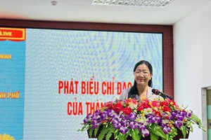 Phó Trưởng Ban Thường trực Ban Dân vận Thành ủy TPHCM Nguyễn Thị Bạch Mai. Ảnh: CHÍ THẠCH 