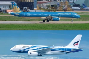 Máy bay của Vietnam Airlines và Bangkok Airways