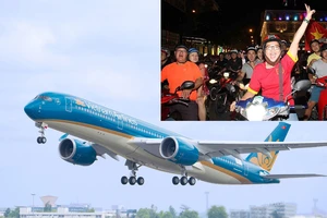 Máy bay A350 của Vietnam Airlines sẽ đưa cổ động viên từ sân bay quốc tế Phố Đông (Thượng Hải) đến sân vận động Trung tâm thể thao Olympic Changzhou, nơi diễn ra trận bán kết AFC Cup 2018 giữa hai đội tuyển U23 Việt Nam và U23 Qatar trong ngày 23-1