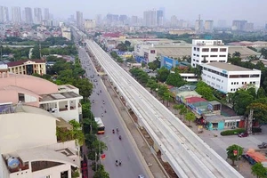 Đường sắt đô thị Nhổn - ga Hà Nội dự kiến khai thác trước 8,5km từ năm 2020