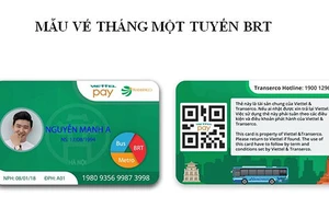 Buýt nhanh BRT Hà Nội chính thức dùng vé điện tử