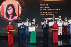 Lễ trao giải thưởng Gương mặt trẻ Việt Nam tiêu biểu 2020