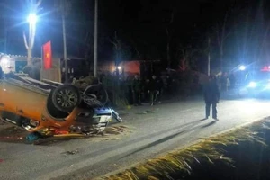 Hiện trường vụ tai nạn tại Điện Biên đêm 6-2