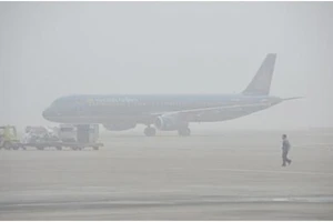 Sương mù dày đặc tại nhiều sân bay khu vực phía Bắc 