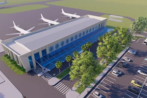 Mô hình sân bay Điện Biên mới