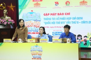 Gặp mặt báo chí thông tin về phiên họp giả định “Quốc hội trẻ em” lần thứ 2