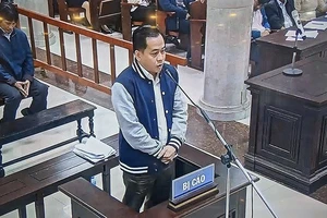 Bị cáo Vũ "nhôm" tại phiên tòa sáng 29-1-2019