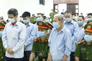 Chiều 14-9, Tòa án Nhân dân TP Hà Nội tuyên án vụ án Đồng Tâm. Ảnh: TTXVN