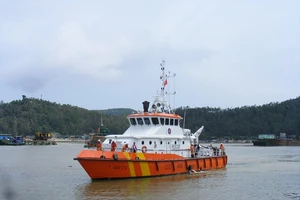 Tàu SAR cùng các phương tiện cứu hộ khác đang tiếp tục tìm thuyền viên mất tích