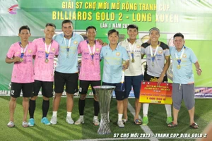 Kim Thành FC vô địch Giải S7 Chợ Mới mở rộng 2023. Ảnh: THANH ĐÌNH