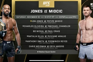 UFC 309 với 2 nhân vật chính là Jones và Miocic