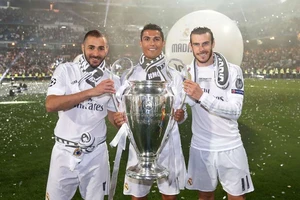 Bộ ba Benzema, Bale và Ronaldo sẽ ra đi trong mùa hè. Getty Images.