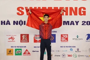 Tuyển thủ Nguyễn Huy Hoàng được đề xuất nhận Huân chương Lao động hạng Nhì sau khi có kết quả tốt tại SEA Games 31. Ảnh: DŨNG PHƯƠNG