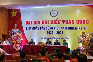 Liên đoàn bắn súng Việt Nam đã tổ chức Đại hội nhiệm kỳ 7. Ảnh: M.CHIẾN