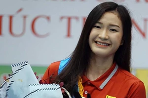 Hoa khôi Kim Thanh của giải bóng chuyền nữ quốc tế VTV-Bình Điền 2019 hiện vẫn thi đấu giải bóng chuyền vô địch quốc gia 2022. Ảnh: DŨNG PHƯƠNG
