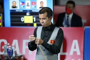 Quyết Chiến là đại diện duy nhất của đội billiards&snooker Việt Nam thi đấu World Games 2022 ở Mỹ. Ảnh: M.T