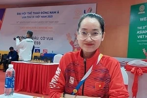 Võ Thị Kim Phụng tham gia cùng đội cờ Việt Nam tại Olympiad 2022. Ảnh: K.PHỤNG