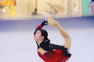 VĐV trượt băng trẻ của Việt Nam sẽ được thử sức ở các lượt giải thanh, thiếu niên trẻ thế giới 2022. Ảnh: B.K.HÀ