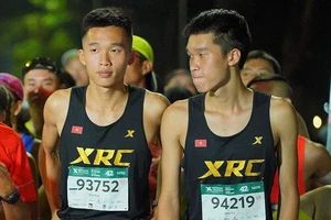 Hai gương mặt trẻ của điền kinh Biên Phòng quyết tâm đạt kết quả cao tại giải vô địch trẻ toàn quốc 2022. Ảnh: THIỆN CHÍ