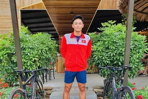 Lâm Quang Nhật cho biết sẽ khoác áo đội triathlon TPHCM dự Đại hội thể thao toàn quốc năm nay. Ảnh: L.Q.NHẬT
