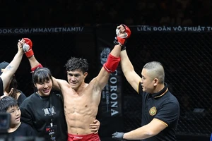 Duy Nhất được chờ đợi sẽ có kết quả tốt tại chung kết giải MMA lần đầu tiên ở Việt Nam. Ảnh: VMMAF