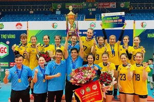 Đội nữ Thái Bình là đương kim vô địch quốc gia và có cơ hội dự vô địch các CLB châu Á 2022. Ảnh: MINH CHIẾN