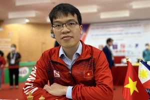 Đại kiện tướng cờ vua quốc tế Lê Quang Liêm là người có thu nhập cá nhân cao nhất thông qua các giải thưởng khi thi đấu thể thao thành tích cao năm 2023. Ảnh: DŨNG PHƯƠNG