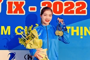 Thanh Nhi đã để lại dấu ấn ở Đại hội thể thao toàn quốc lần 9-2022 và cô xứng đáng là một trong các gương mặt tiêu biểu của thể thao TT-Huế hiện tại. Ảnh: THANH NHI