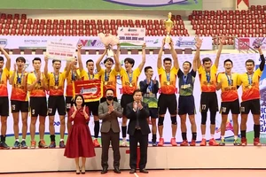 Đội nam Ninh Bình đang là một trong những đội có chế độ tốt nhất hiện nay ở Việt Nam. Ảnh: MINH MINH