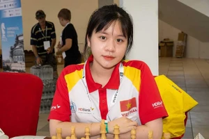 Thiên Ngân là một trong những kỳ thủ nữ triển vọng của cờ vua Việt Nam. Ảnh: MINH MINH