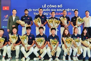 Đội tuyển golf Việt Nam dự SEA Games 31 năm ngoái với nhiều gương mặt trẻ có chuyên môn tốt. Ảnh: VGA