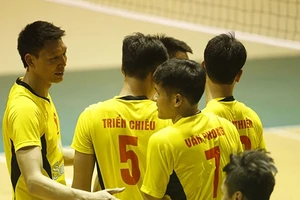 Ngô Văn Kiều đã chơi tốt trong trận đấu trước đội nam TPHCM để mang về chiến thắng cho S.Khánh Hòa. Ảnh: K.H
