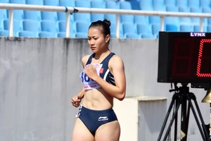Tuyển thủ Huỳnh Thị Mỹ Tiên được đi Philippines thi đấu chuẩn bị cho SEA Games 32. Ảnh: W.TT