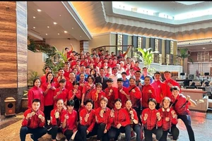 Đội karate Việt Nam đã xếp nhất tại giải vô địch Đông Nam Á 2023. Ảnh: VŨ SƠN
