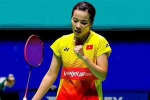 Thùy Linh đã lọt vào bán kết đơn nữ giải Challenge Việt Nam 2023. Ảnh: NHẬT ANH