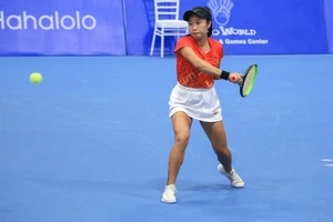 Tay vợt Savanna Lý Nguyễn là thành viên đội tuyển quần vợt Việt Nam thi đấu SEA Games 32 tới đây. Ảnh: NHẬT ANH