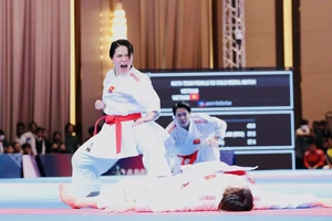 Nguyễn Thị Phương là một trong những võ sĩ kata tốt nhất của karate Việt Nam lúc này. Ảnh: DŨNG PHƯƠNG