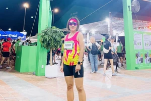 Tuyển thủ Nguyễn Thị Thanh Phúc của đội tuyển điền kinh Việt Nam đã thi đấu nội dung 21km ở giải lần này. Ảnh: THANH PHÚC