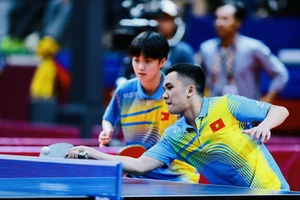 Hai nhà vô địch SEA Games 32 Đinh Anh Hoàng, Trần Mai Ngọc là những gương mặt quan trọng của đội bóng bàn Việt Nam ở ASIAD 19-2022. Ảnh: DŨNG PHƯƠNG