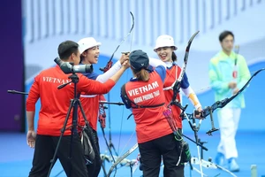 Bắn cung Việt Nam đã lên đường tới Thái Lan dự giải vô địch châu Á 2023 và giải có tính kết quả để trao suất Olympic 2024. Ảnh: LƯỢNG LƯỢNG