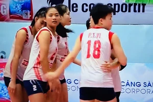Đội nữ Kinh Bắc Bắc Ninh thua trận nên vẫn đang hồi hội với khả năng trụ hạng của mình. Ảnh: MINH MINH