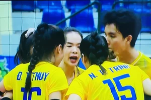 Đội nữ Ninh Bình đã lọt vào bán kết giải năm nay. Ảnh: MINH MINH