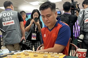 Lại Lý Huynh có mặt ở giải cờ tướng vô địch thế giới 2023 và quyết tâm bảo vệ ngôi vô địch từng giành được ở năm 2022. Ảnh: MINH THẮNG